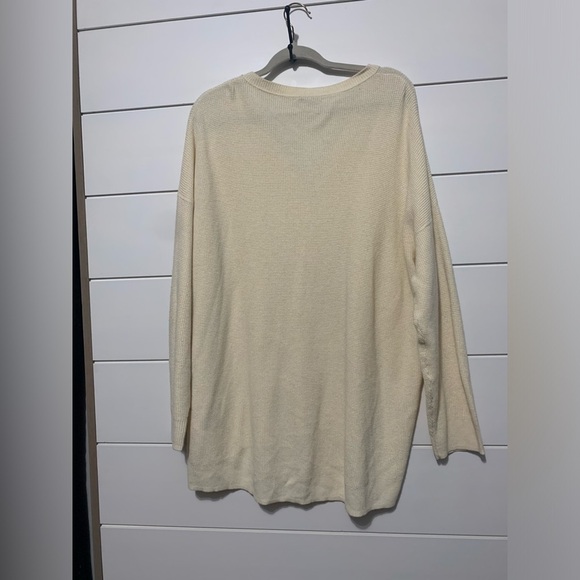 Madewell Women's Asherton Waffle Henley Sweater X1 NC737 - Picture 9 of 10